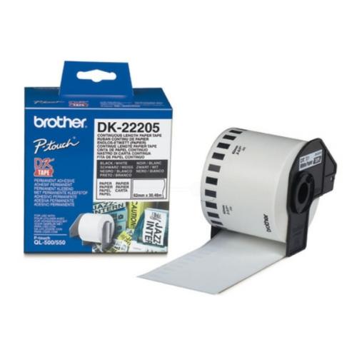 Brother Etykiety biały (DK22205), 62mm