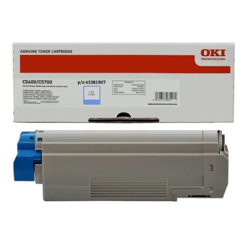 Oki Toner cyjan (43381907)