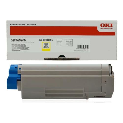 Oki Toner żółty (43381905)