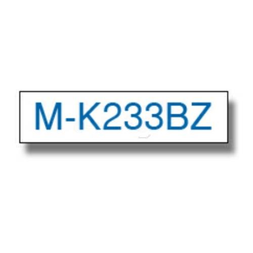 Brother Taśma do napisów niebieski na biały (MK233BZ / MK233), 12mm, nielaminowany