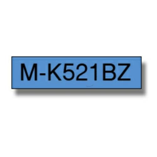 Brother Taśma do napisów czarny na niebieski (MK521BZ / MK521), 9mm, nielaminowany