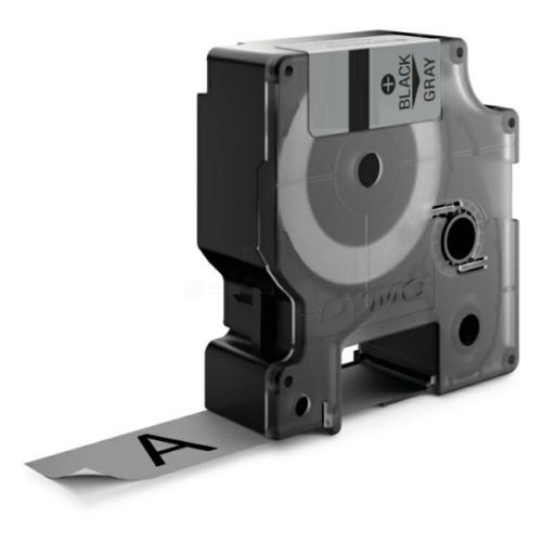 Dymo Taśma poliestrowa czarny na metaliczny (18760 / S0718170), 9mm
