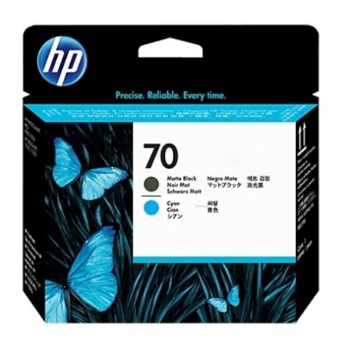 HP Głowica drukująca czarny matowy / cyjan (C9404A / 70)