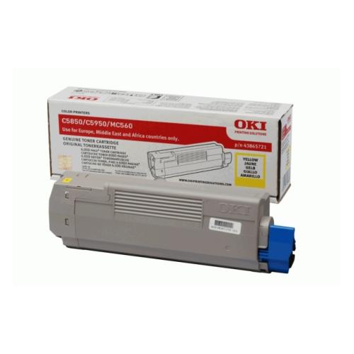Oki Toner żółty (43865721)