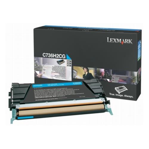 Lexmark Toner cyjan (C736H2CG / 0C736H2CG)
