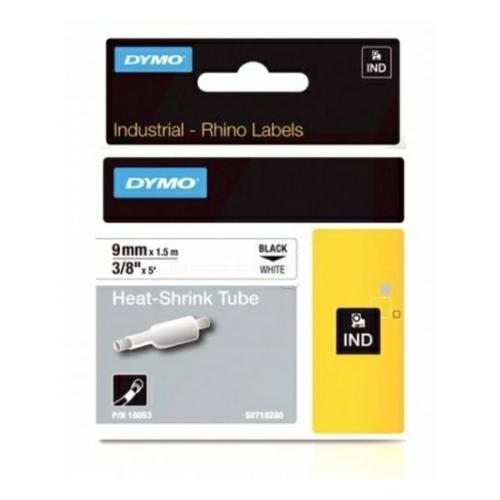 Dymo Rurka termokurczliwa czarny na biały (18053 / S0718280), 9mm