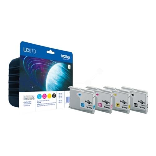 Brother Wkład atramentowy czarny / cyjan / magenta / żółty (LC970VALBP) (multipack)