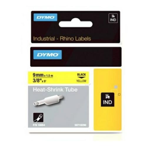 Dymo Rurka termokurczliwa czarny na żółty (18054 / S0718290), 9mm