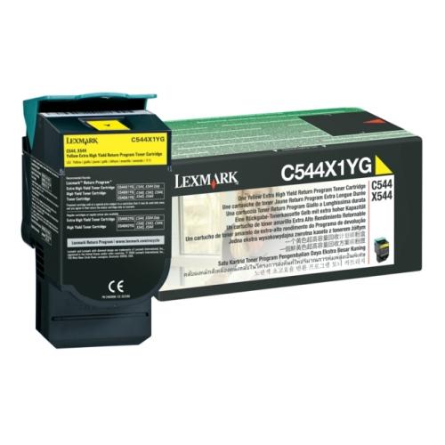 Lexmark Toner żółty (C544X1YG / 0C544X1YG) (Return, high capacity)
