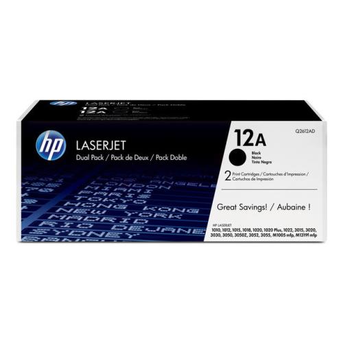 HP Toner czarny (Q2612AD / 12AD) (Podwójne opakowanie)