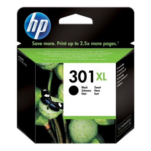 HP Wkład atramentowy czarny (CH563EE / 301XL) (high capacity)