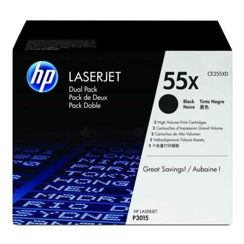 HP Toner czarny (CE255XD / 55X) (Podwójne opakowanie, high capacity)