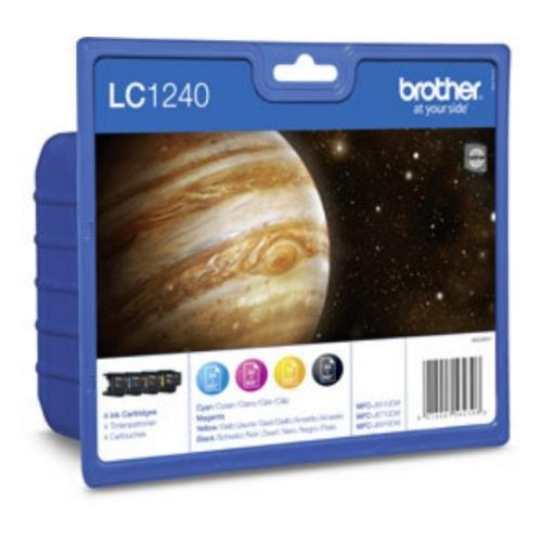 Brother Wkład atramentowy czarny / cyjan / magenta / żółty (LC1240VALBP) (multipack)