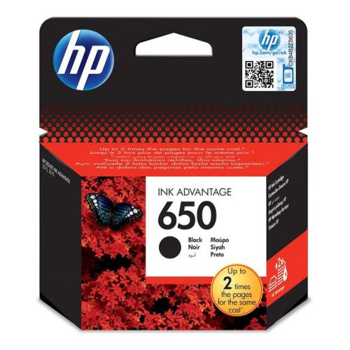 HP Wkład atramentowy czarny (CZ101AE / 650)