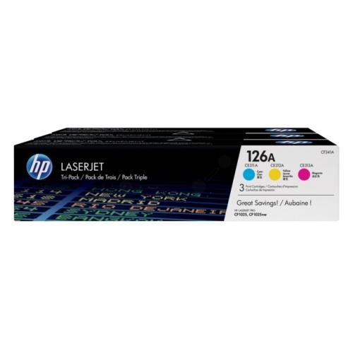 HP Toner cyjan / magenta / żółty (CF341A / 126A) (rainbow kit)