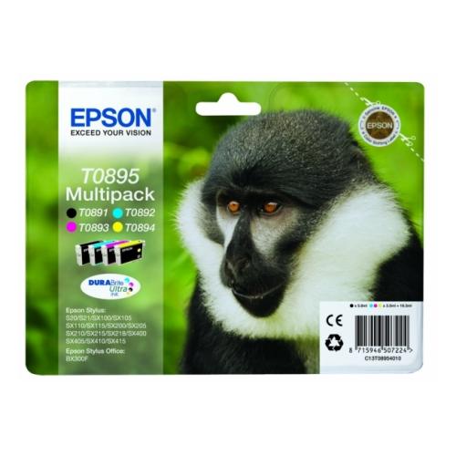 Epson Wkład atramentowy czarny / cyjan / magenta / żółty (C13T08954011 / T0895) (multipack)
