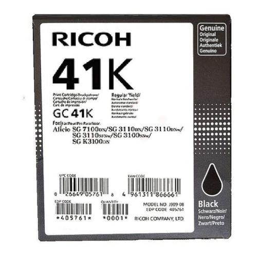Ricoh Wkład atramentowy czarny (405761 / GC41K)