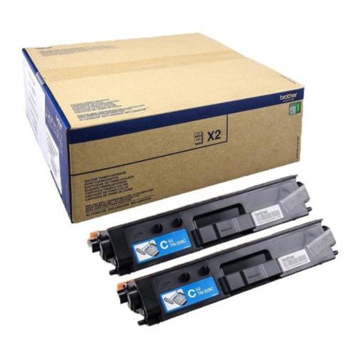 Brother Toner cyjan (TN329CTWIN) (Podwójne opakowanie, high capacity)