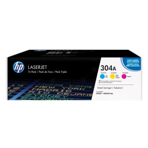 HP Toner cyjan / magenta / żółty (CF372AM / 304A) (multipack)