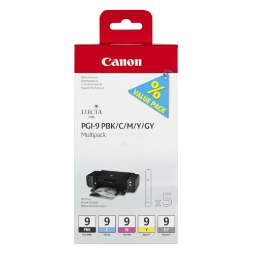 Canon Wkład atramentowy czarny zdjęcie / cyjan / magenta / żółty / szary (1034B013 / PGI9) (multipack)