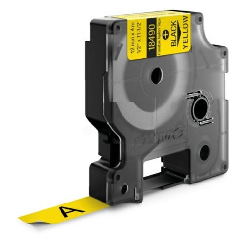 Dymo Taśma barwiąca czarny na żółty (18490 / S0718080), 12mm