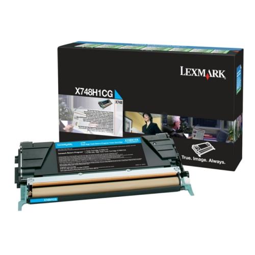 Lexmark Toner cyjan (X748H1CG / 0X748H1CG) (Return)