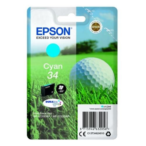 Epson Wkład atramentowy cyjan (C13T34624010 / 34)