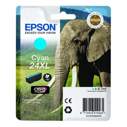 Epson Wkład atramentowy cyjan (C13T24324012 / 24XL) (high capacity)