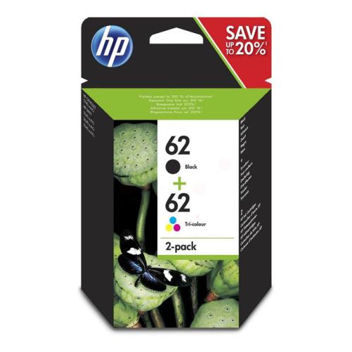 HP Wkład atramentowy czarny / kolor (N9J71AE / 62) (Podwójne opakowanie, multipack)