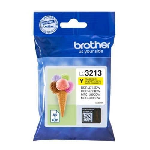Brother Wkład atramentowy żółty (LC3213Y)