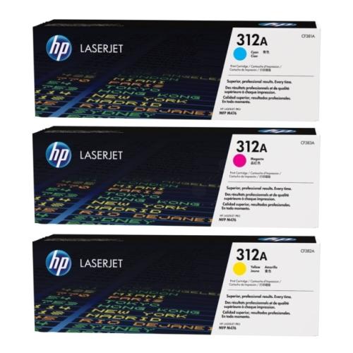 HP Toner cyjan / magenta / żółty (CF440AM / 312A) (multipack)