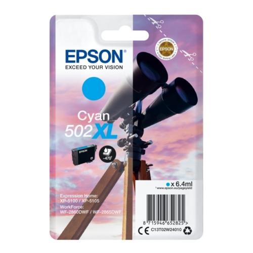 Epson Wkład atramentowy cyjan (C13T02W24010 / 502XL) (high capacity)