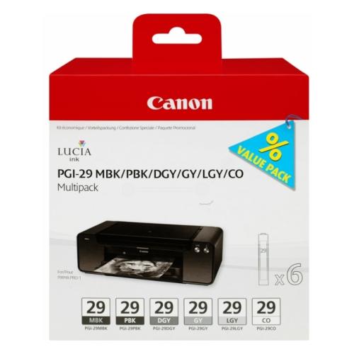 Canon Wkład atramentowy czarny zdjęcie / czarny matowy / szary / optimizer (4868B018 / PGI29) (multipack)