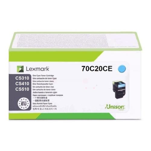 Lexmark Toner cyjan (70C20CE / 702C)