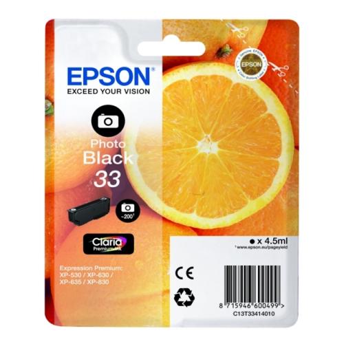 Epson Wkład atramentowy czarne zdjęcie (C13T33414012 / 33)