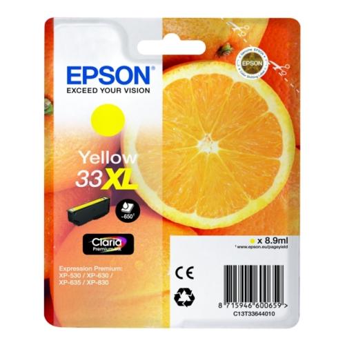 Epson Wkład atramentowy żółty (C13T33644012 / 33XL) (high capacity)