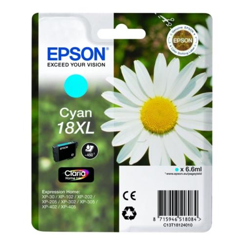Epson Wkład atramentowy cyjan (C13T18124012 / 18XL) (high capacity)
