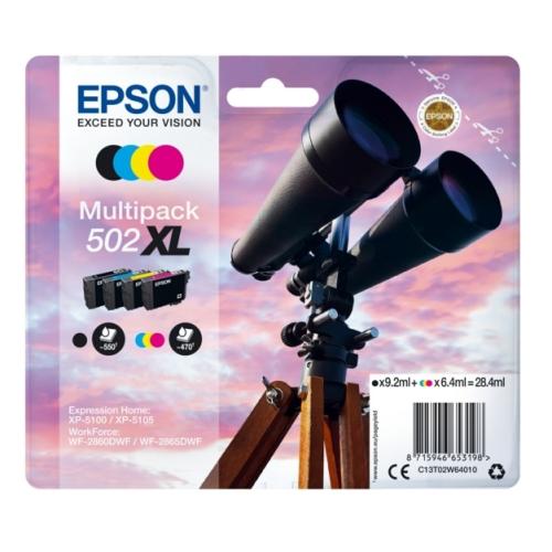 Epson Wkład atramentowy czarny / cyjan / magenta / żółty (C13T02W64010 / 502XL) (multipack, high capacity)