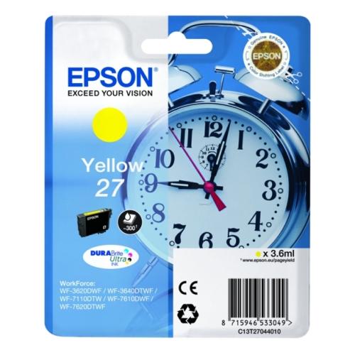 Epson Wkład atramentowy żółty (C13T27044012 / 27)