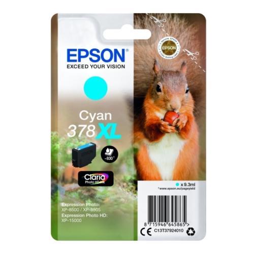 Epson Wkład atramentowy cyjan (C13T37924010 / 378XL) (high capacity)