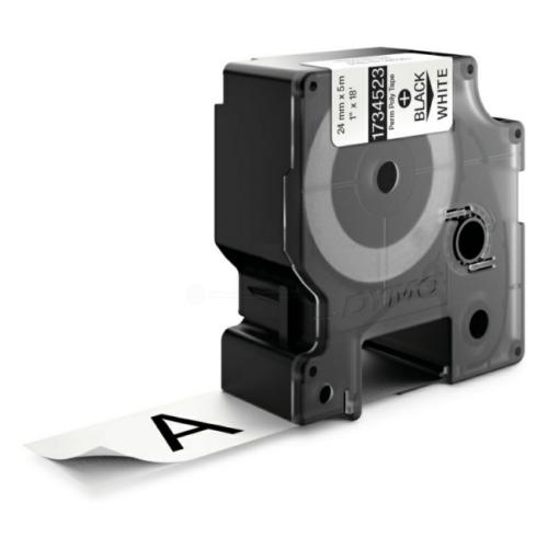 Dymo Taśma poliestrowa czarny na biały (1734523 / S0773830), 24mm