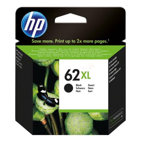 HP Wkład atramentowy czarny (C2P05AE#301 / 62XL) (high capacity)