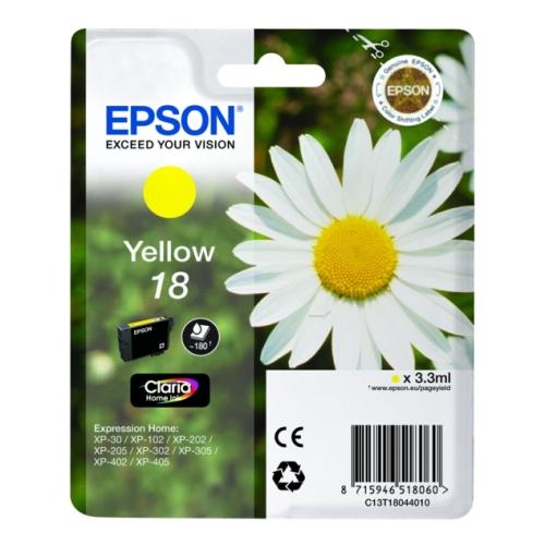 Epson Wkład atramentowy żółty (C13T18044012 / 18)