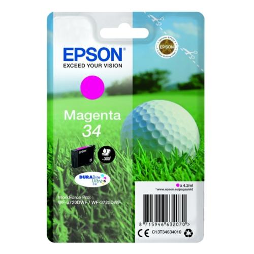 Epson Wkład atramentowy magenta (C13T34634010 / 34)