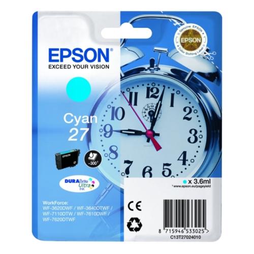 Epson Wkład atramentowy cyjan (C13T27024012 / 27)