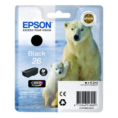 Epson Wkład atramentowy czarny (C13T26014012 / 26)