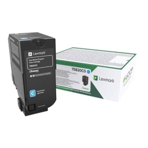 Lexmark Toner cyjan (75B20C0 / 075B20C0) (Return)