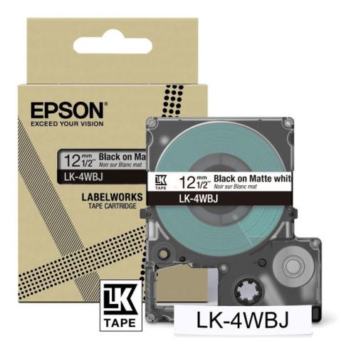 Epson Etykiety czarny / biały (C53S672062 / LK4WBJ)