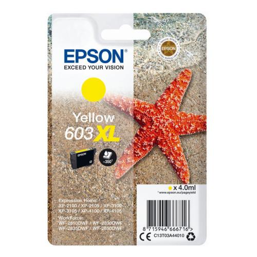 Epson Wkład atramentowy żółty (C13T03A44010 / 603XL) (high capacity)