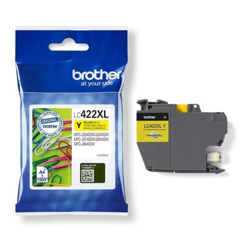 Brother Wkład atramentowy żółty (LC422XLY) (high capacity)